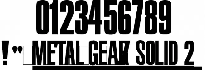 Metal Gear Solid 2 Fonte OUTROS PERSONAGENS