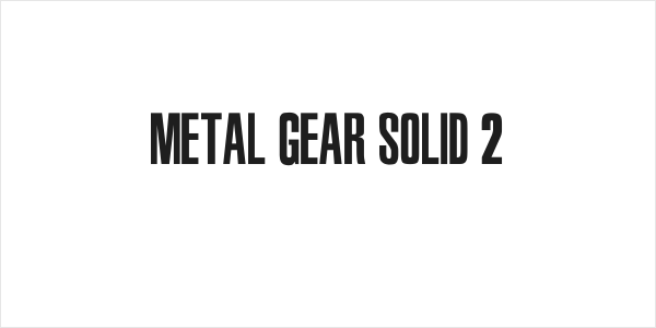 Metal Gear Solid 2 Logo