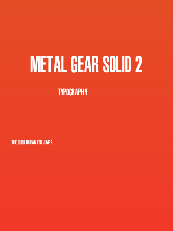 Metal Gear Solid 2 Poster