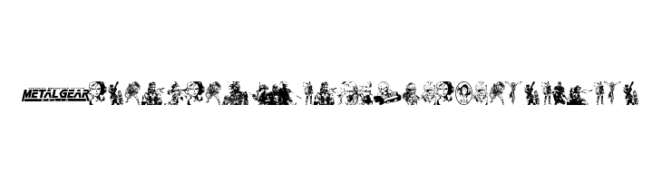 Metal Gear Solid The Phantom Font  font caratteri gratis