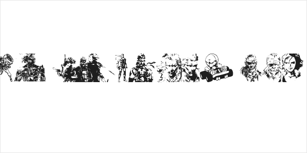 Metal Gear Solid The Phantom Font Logo