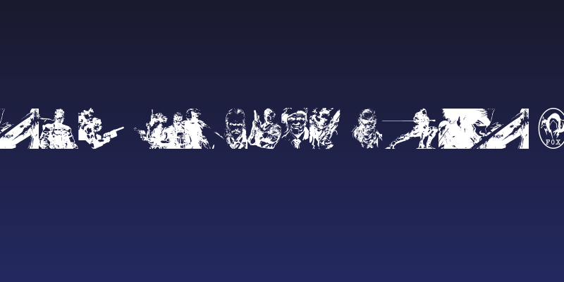 Metal Gear Solid The Phantom Font Social Header