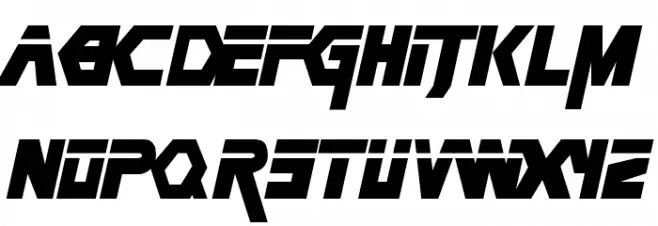 Metal Gear Font Litere mari
