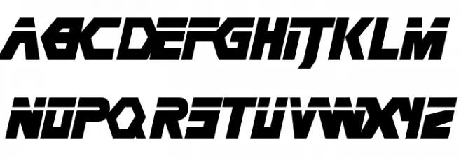Metal Gear फ़ॉन्ट लोअरकेस