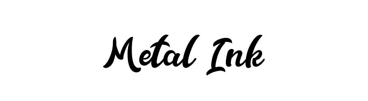 Metal Ink  les polices de caractères gratuit tlcharger