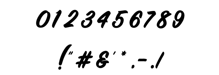 Metal Ink Font OTHER CHARS