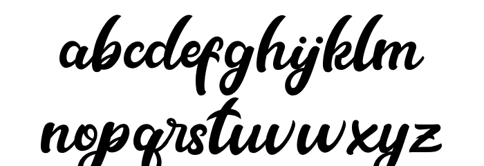 Metal Ink Font LOWERCASE