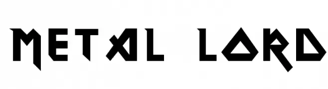 Metal Lord  Frei Schriftart Herunterladen