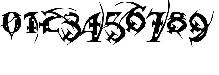 Metal Macabre Font OTHER CHARS