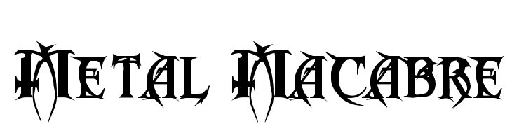 Metal Macabre Font