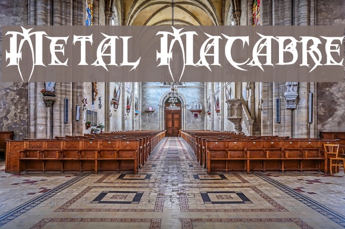 Metal Macabre Font examples
