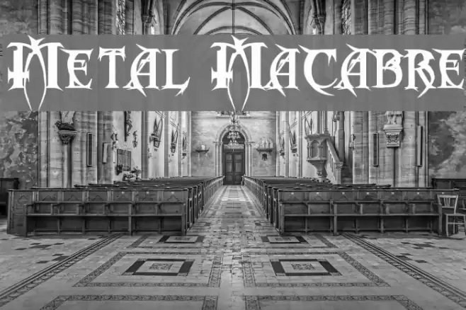 Metal Macabre Schriftart examples