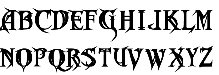 Metal Macabre Font LOWERCASE