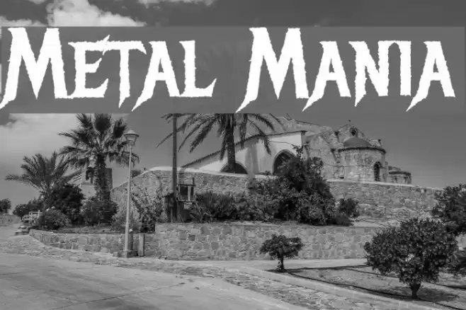 Metal Mania Font examples