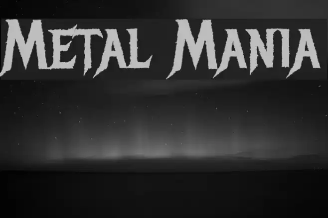 Metal Mania Font examples