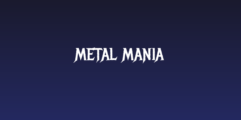 Metal Mania Social Header