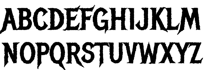Metal Mania Font LOWERCASE