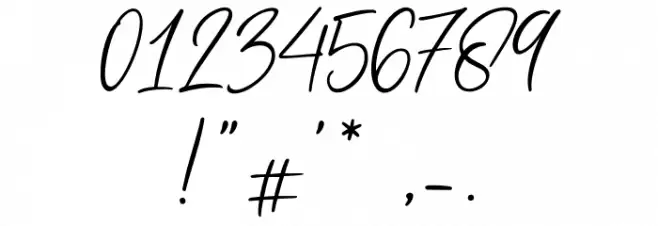 Metal Pen Font OTHER CHARS