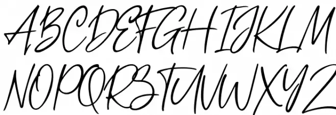 Metal Pen フォント 大文字