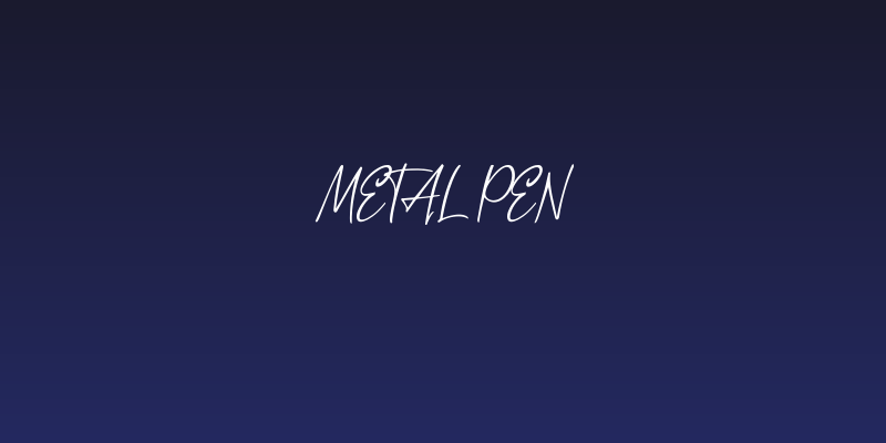 Metal Pen Social Header