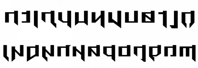Metal Rebel Schriftart Groß