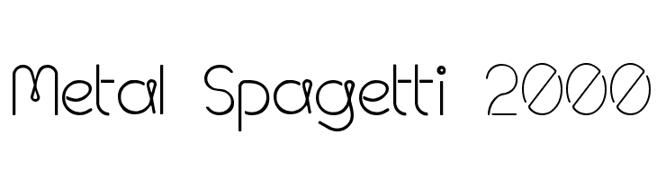 Metal Spagetti 2000 Font
