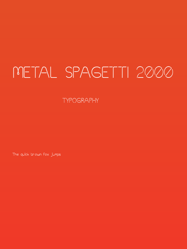 Metal Spagetti 2000 Poster