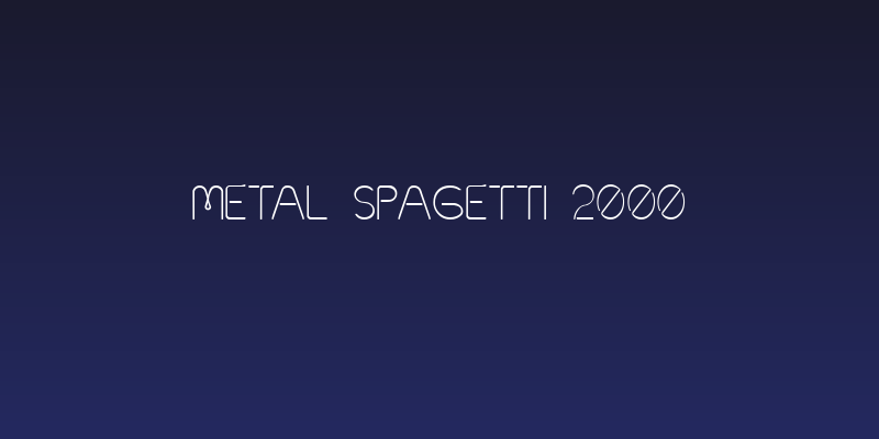 Metal Spagetti 2000 Social Header