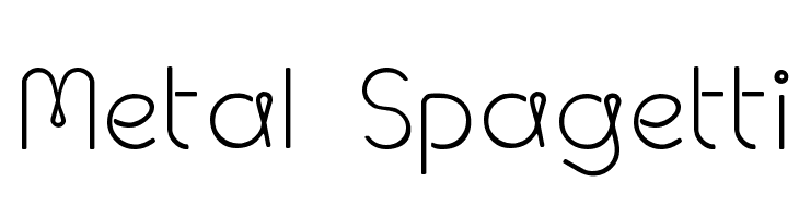 Metal Spagetti  Fuentes Gratis Descargar