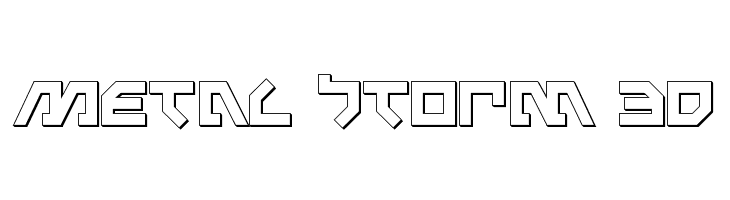 Metal Storm 3D  Frei Schriftart Herunterladen