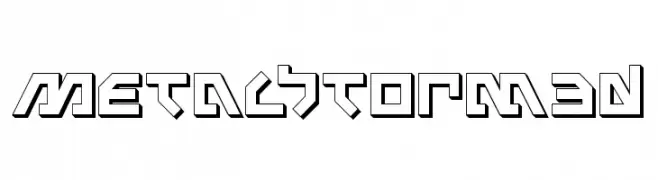 Metal Storm 3D  Frei Schriftart Herunterladen