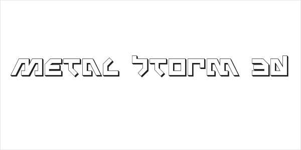 Metal Storm 3D Logo