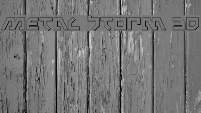 Metal Storm 3D Font examples