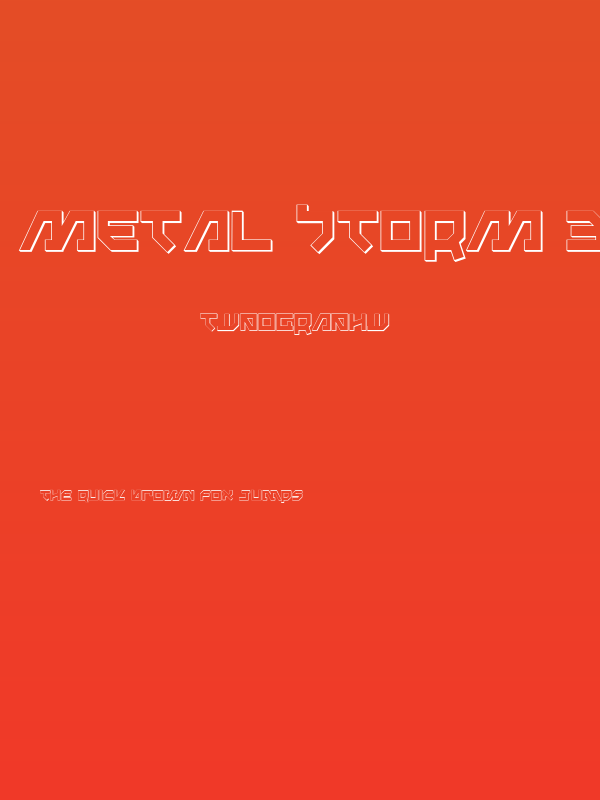 Metal Storm 3D Poster