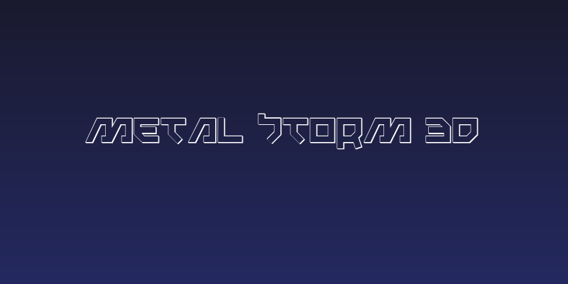 Metal Storm 3D Social Header