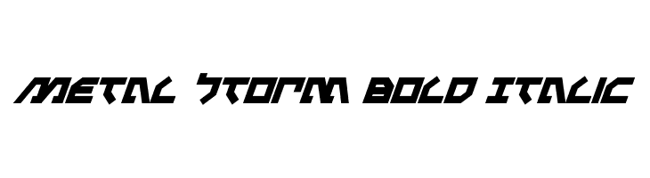 Metal Storm Bold Italic  नि: शुल्क फ़ॉन्ट्स डाउनलोड