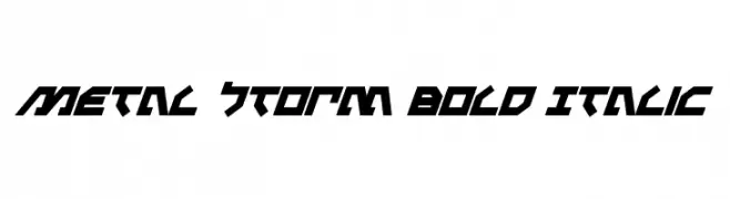 Metal Storm Bold Italic 