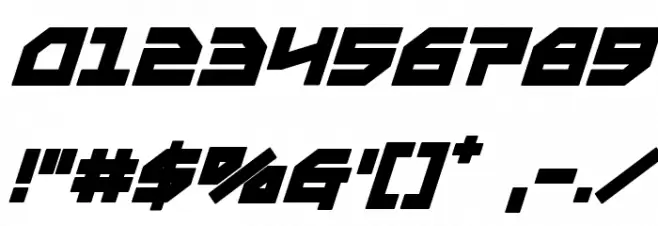 Metal Storm Bold Italic Font OTHER CHARS