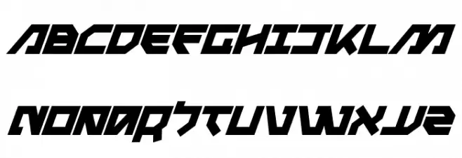 Metal Storm Bold Italic Font Litere mari