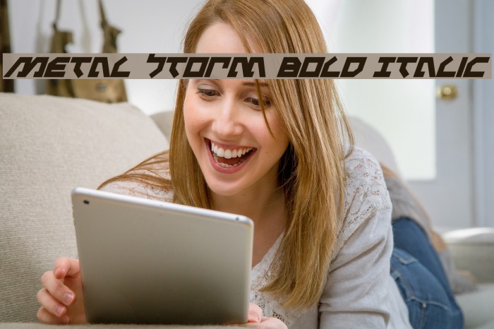 Metal Storm Bold Italic Font examples