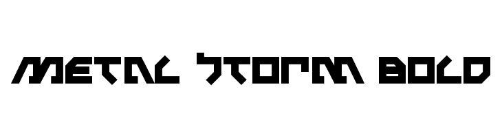 Metal Storm Bold  les polices de caractères gratuit tlcharger