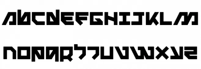 Metal Storm Bold Schriftart Groß