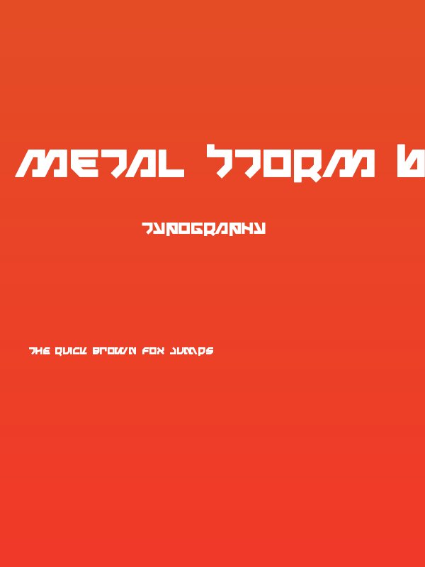 Metal Storm Bold Poster