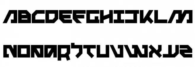 Metal Storm Bold Schriftart Groß