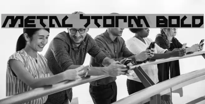 Metal Storm Bold Font examples