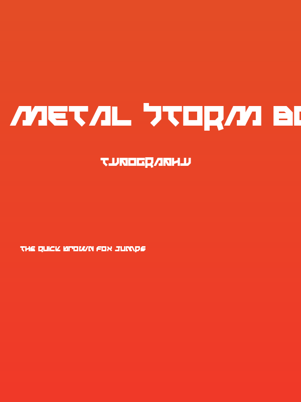 Metal Storm Bold Poster
