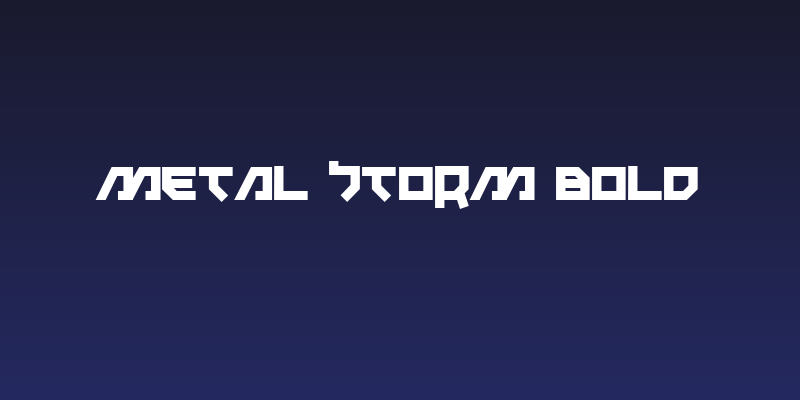 Metal Storm Bold Social Header