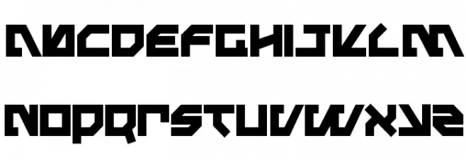 Metal Storm Bold Font LOWERCASE