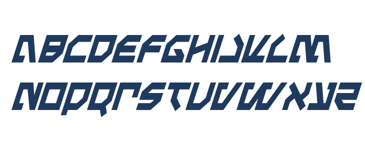 Metal Storm Condensed Italic Lowercase