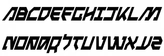 Metal Storm Condensed Italic خط أحرف كبيرة